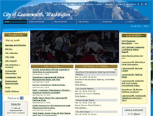 Tablet Screenshot of cityofleavenworth.com